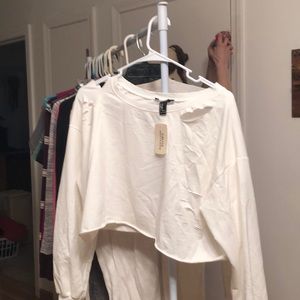 White Forever 21 Crop Top
